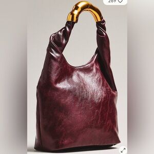 NWT Anthropologie By Anthropologie Vegan
Leather Gilded Shoulder Bag Elegant